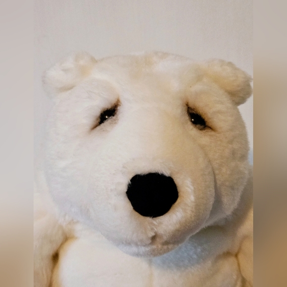 Vintage Lou Rankin 10" sitting polar bear puppet - Picture 5 of 9